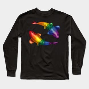 Rainbow Koi Fish Long Sleeve T-Shirt